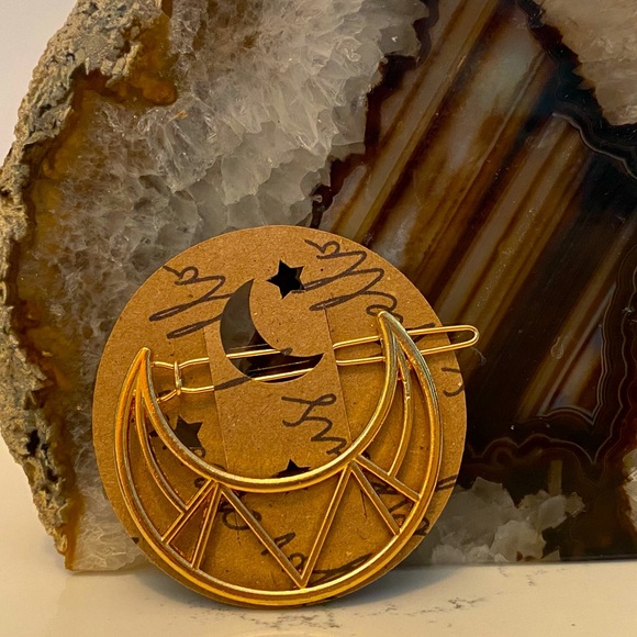 Celestial Style Barrettes Moon Stars - Picture 7 of 16